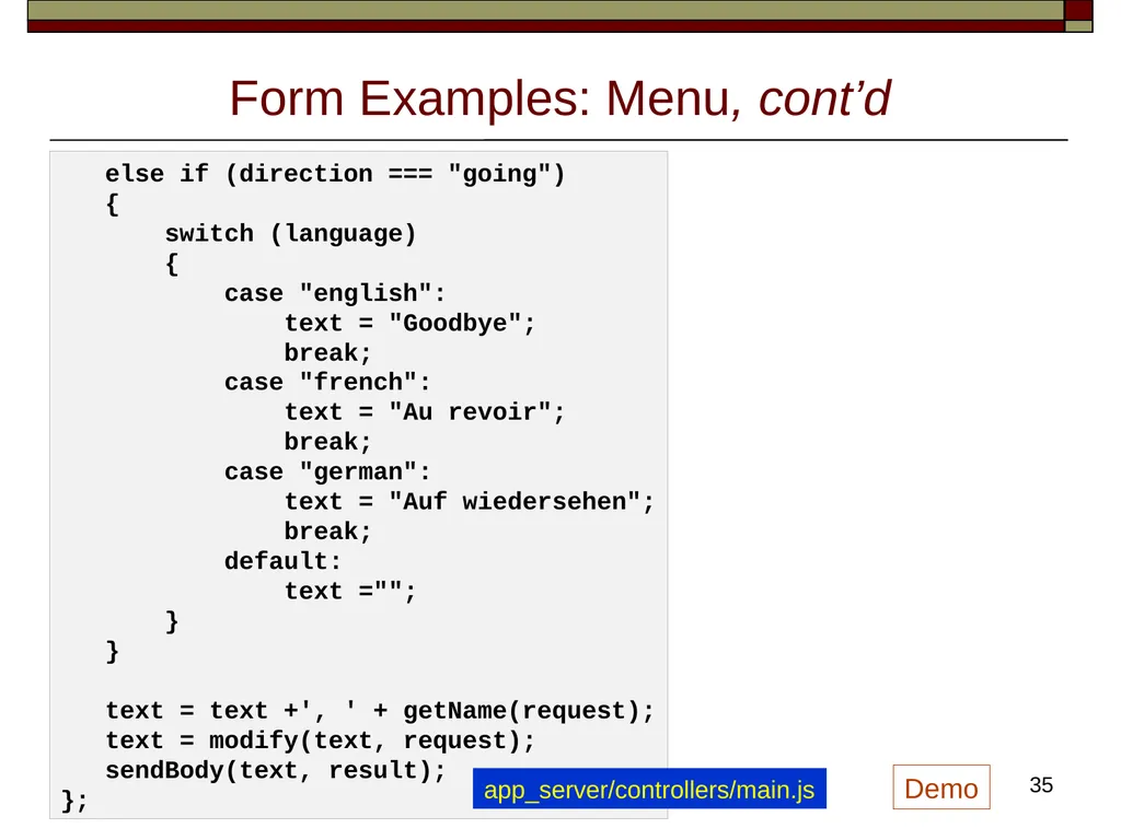 CS/SE 157B Database Management Systems II April 5 - slide 35 of 35
