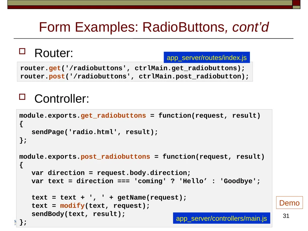 CS/SE 157B Database Management Systems II April 5 - slide 31 of 35