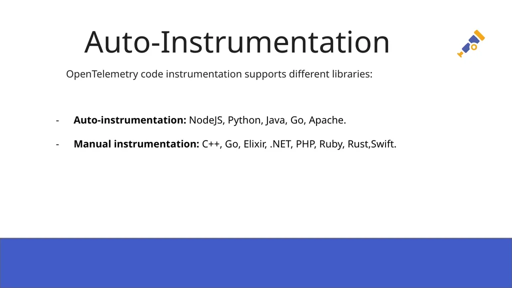 Auto Instrumentation for your NodeJS application - slide 15 of 21