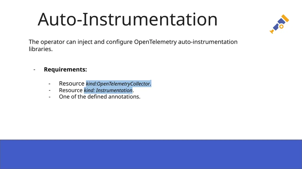 Auto Instrumentation for your NodeJS application - slide 16 of 21