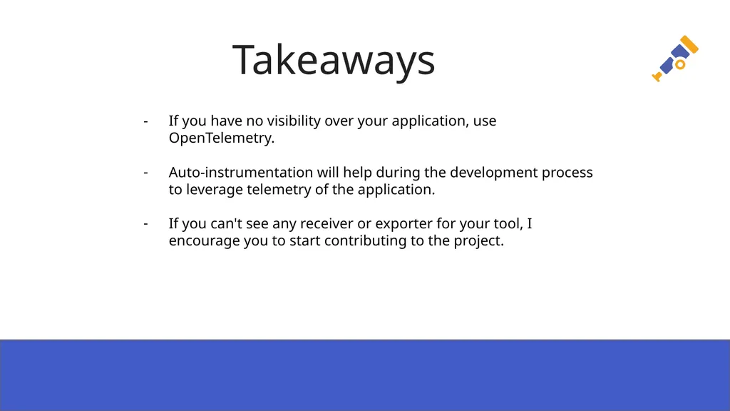 Auto Instrumentation for your NodeJS application - slide 20 of 21