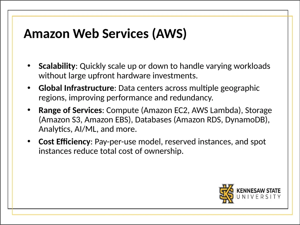 CSE1300 Cloud Computing What is Cloud Computing? - slide 17 of 21