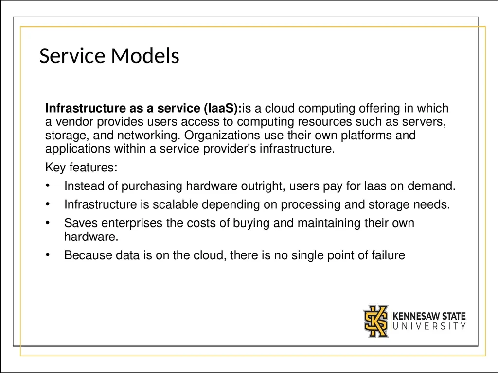 CSE1300 Cloud Computing What is Cloud Computing? - slide 10 of 21