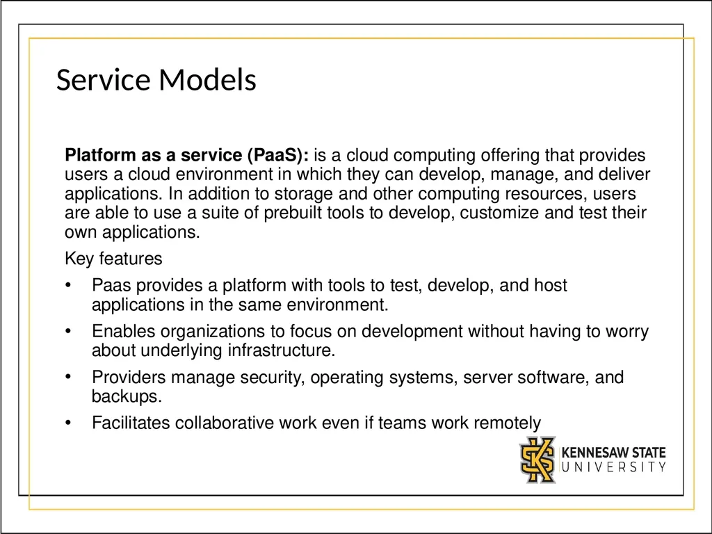 CSE1300 Cloud Computing What is Cloud Computing? - slide 11 of 21