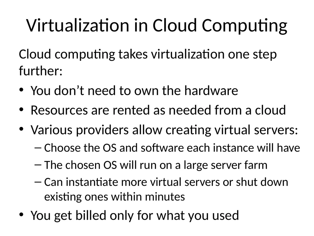 Virtualization and Cloud Computing Definition - slide 6 of 18