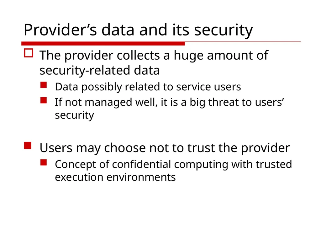 Cloud Computing Cloud Security– infrastructure and - slide 14 of 14