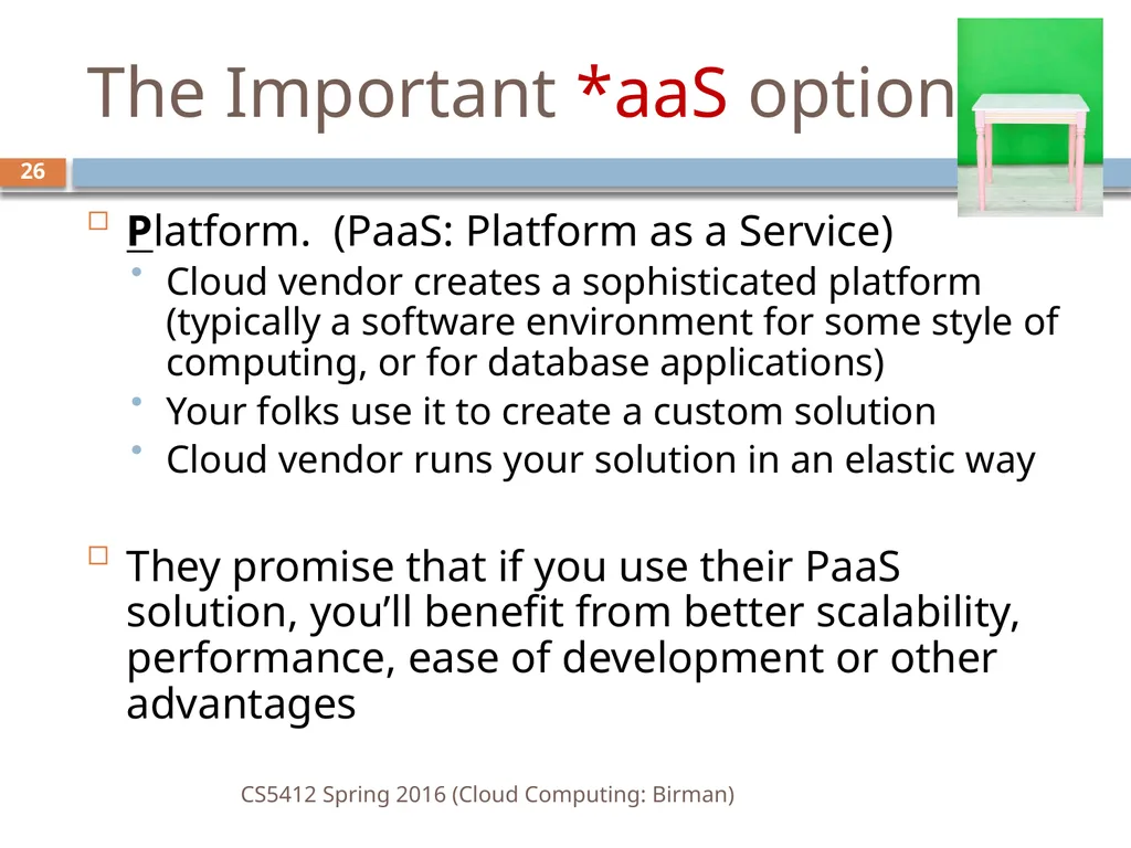 CS5412: Spring 2016 Cloud Computing Ken Birman - slide 26 of 37