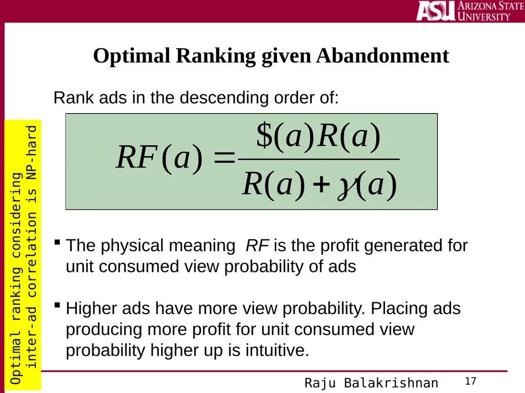 Search Advertising These slides are modified from - slide 17 of 28