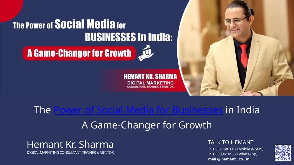 The Power of Social Media for Businesses in India - slide 1 of 6