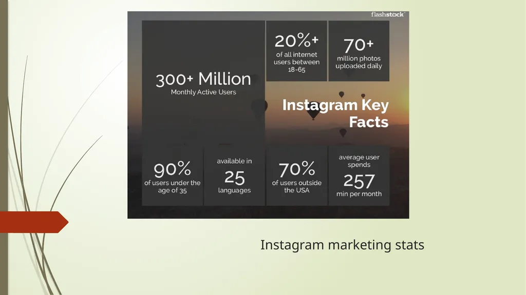 Instagram Marketing A brief introduction Instagram - slide 4 of 15