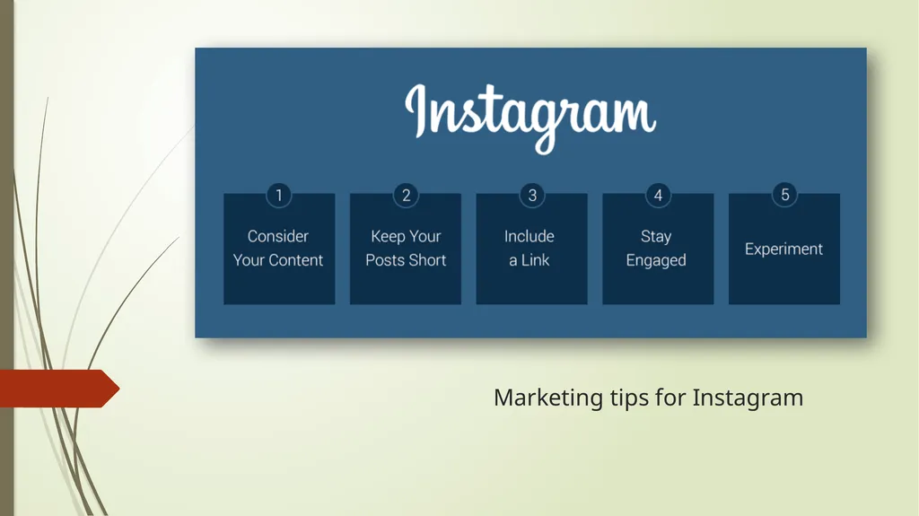 Instagram Marketing A brief introduction Instagram - slide 8 of 15