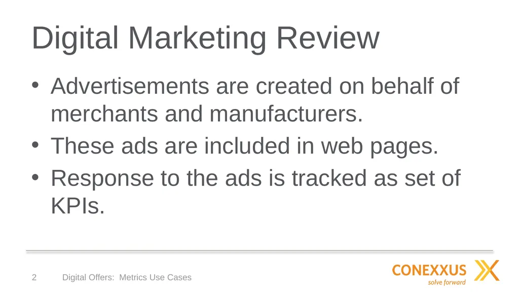 Digital Offers: Metrics Discussion points, June - slide 2 of 7