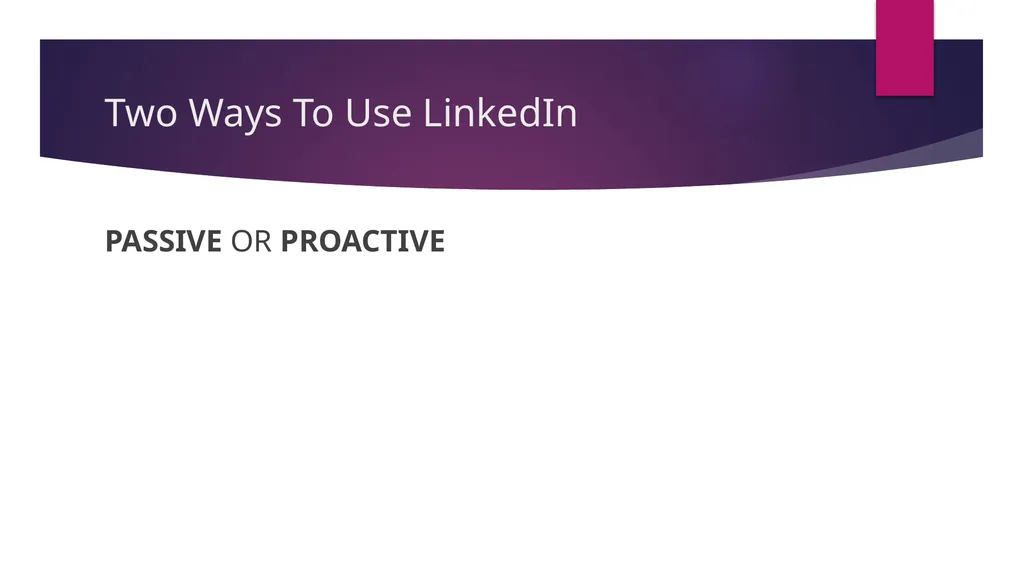 LinkedIn Overview The Web marketing Guy What is - slide 4 of 13