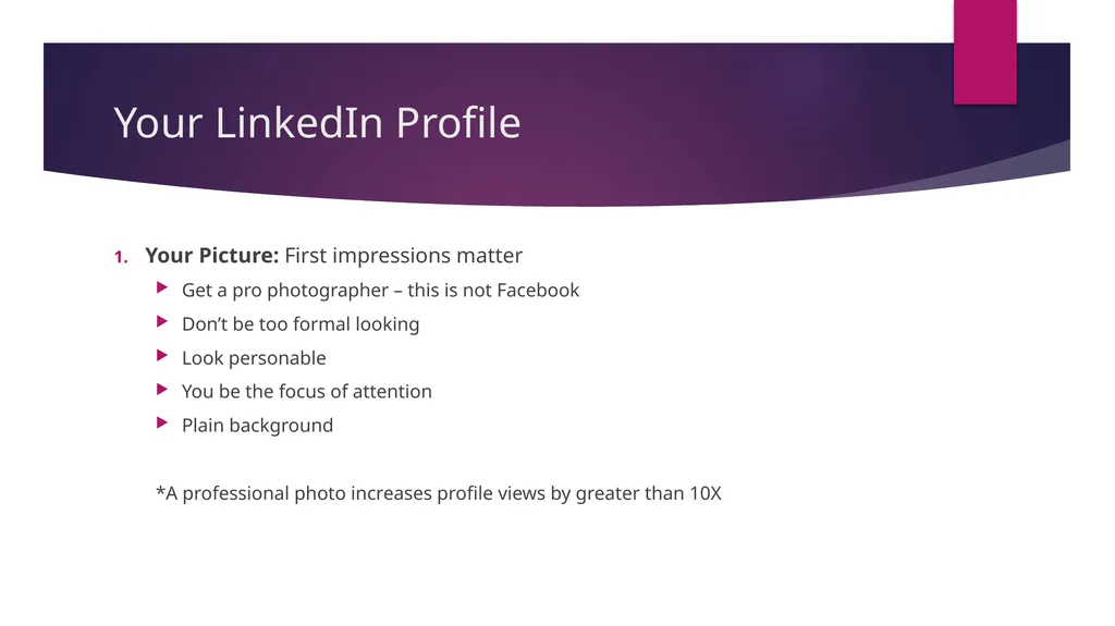 LinkedIn Overview The Web marketing Guy What is - slide 10 of 13