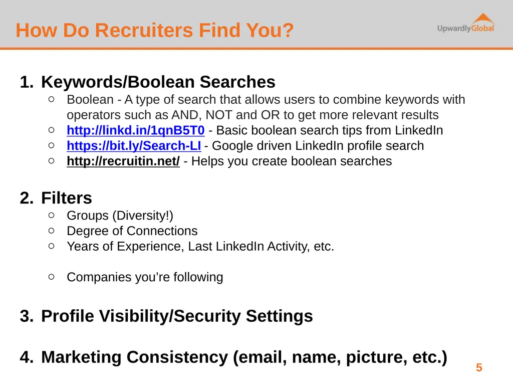 LinkedIn How to market yourself, build - slide 5 of 10
