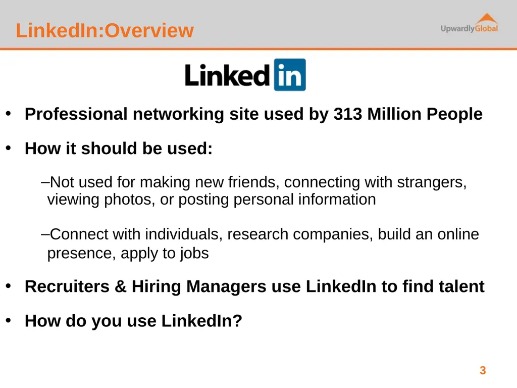 LinkedIn How to market yourself, build - slide 3 of 10