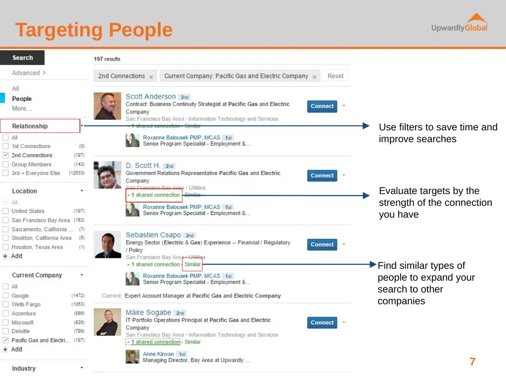 LinkedIn How to market yourself, build - slide 7 of 10