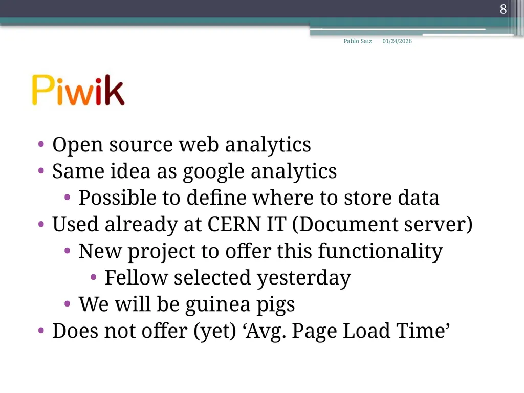 Configure google analytics Pablo Saiz 25 October - slide 8 of 9
