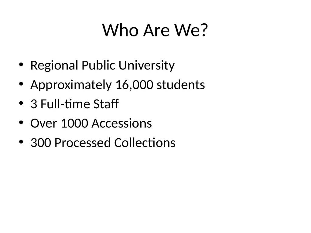 What Do Users Want: Enhancing Metadata Using - slide 2 of 7