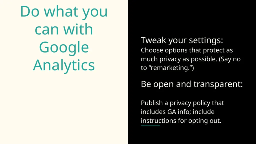Ethics of using Google Analytics BC UX Interest - slide 25 of 32