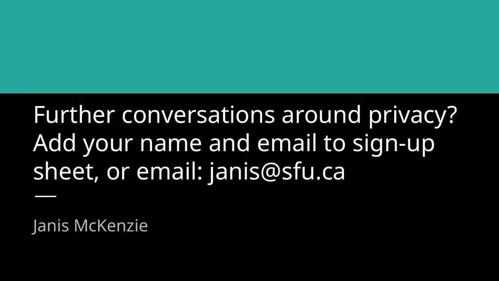 Ethics of using Google Analytics BC UX Interest - slide 31 of 32