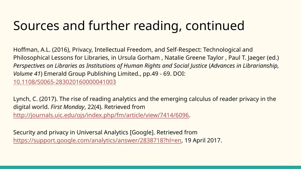 Ethics of using Google Analytics BC UX Interest - slide 29 of 32