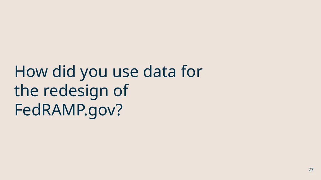 FedRAMP & DAP Case Study Part 1: Assessing - slide 27 of 33