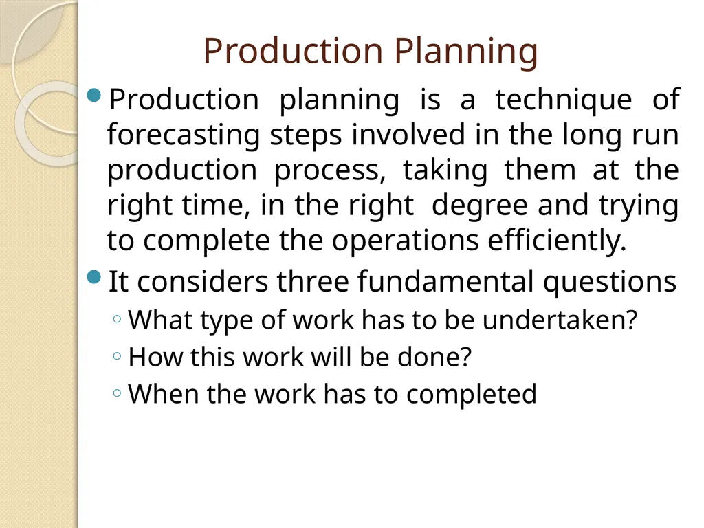 PRODUCTION PLANNING AND CONTROL DAIRY PLANT - slide 5 of 22