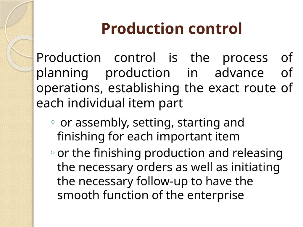 PRODUCTION PLANNING AND CONTROL DAIRY PLANT - slide 19 of 22