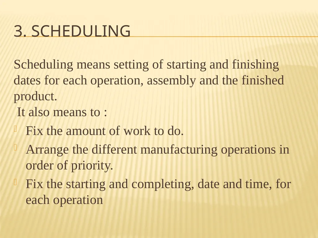 PRODUCTION PLANNING AND CONTROL What is ppc? “The - slide 21 of 26