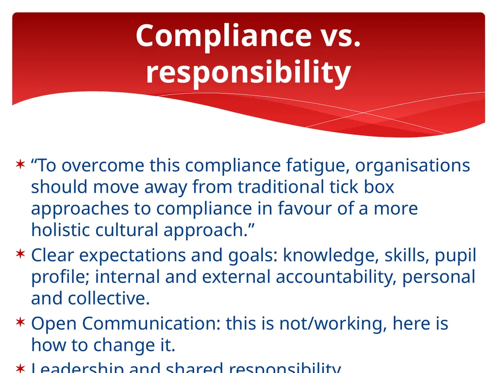 The New Curriculum Transfer From Paper to Practice - slide 10 of 13