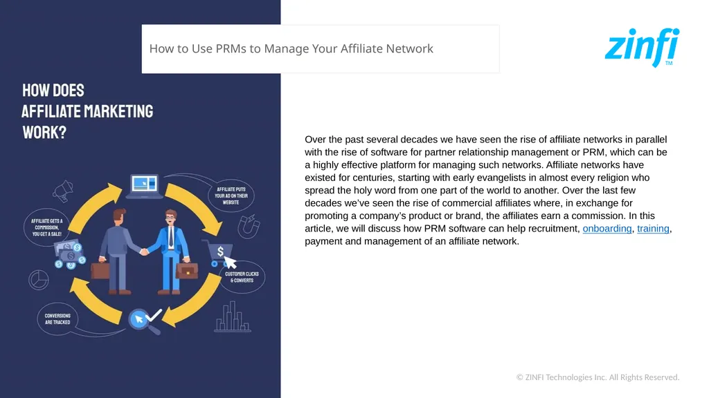 How to Use PRMs to Manage Your Affiliate Network - slide 2 of 9