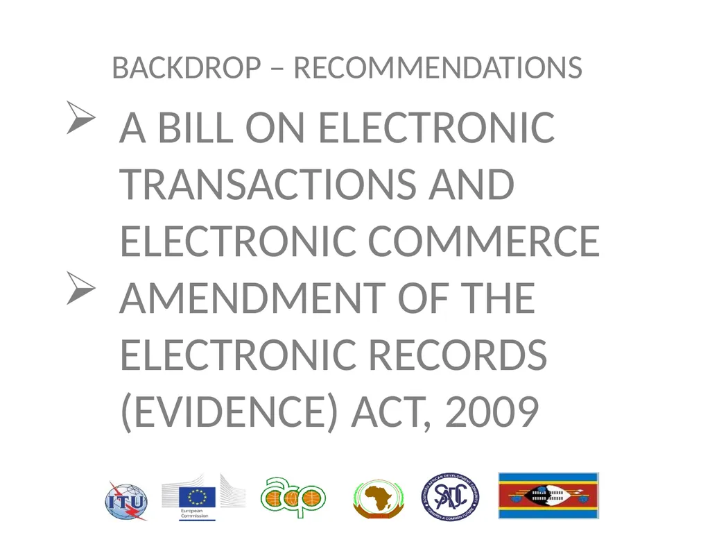 HIPSSA Project Support for Harmonization of the - slide 4 of 33