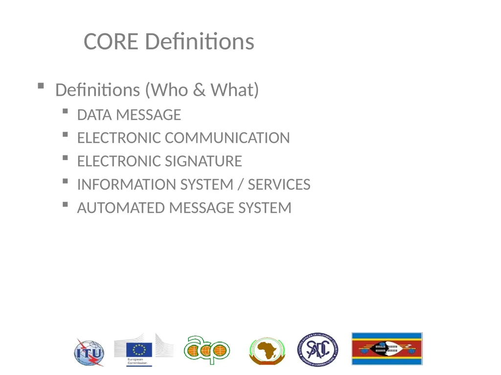HIPSSA Project Support for Harmonization of the - slide 9 of 33
