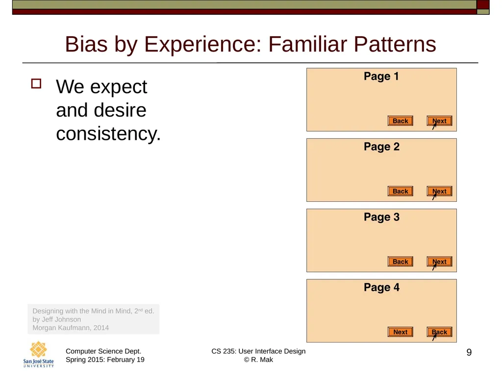 CS 235: User Interface Design February 19 Class - slide 9 of 33