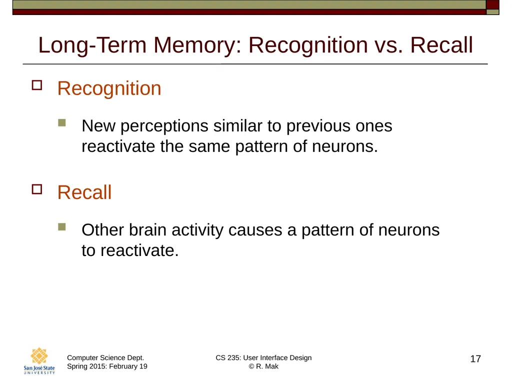 CS 235: User Interface Design February 19 Class - slide 17 of 33