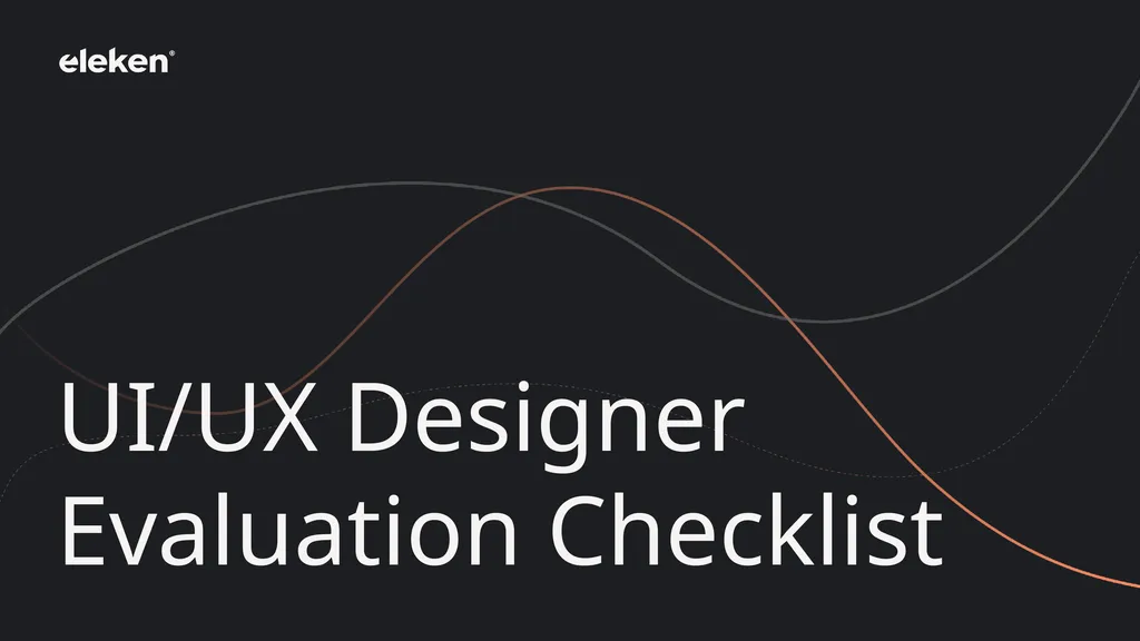 UI/UX Designer Evaluation Checklist 01 / - slide 1 of 12