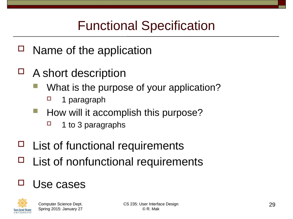 CS 235: User Interface Design August 27 Class - slide 29 of 30
