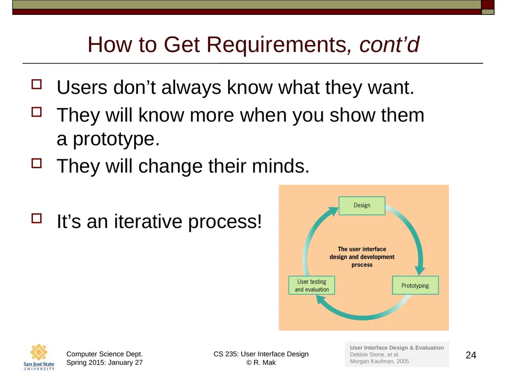 CS 235: User Interface Design August 27 Class - slide 24 of 30