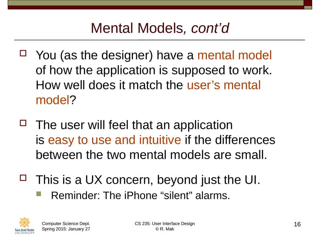 CS 235: User Interface Design August 27 Class - slide 16 of 30