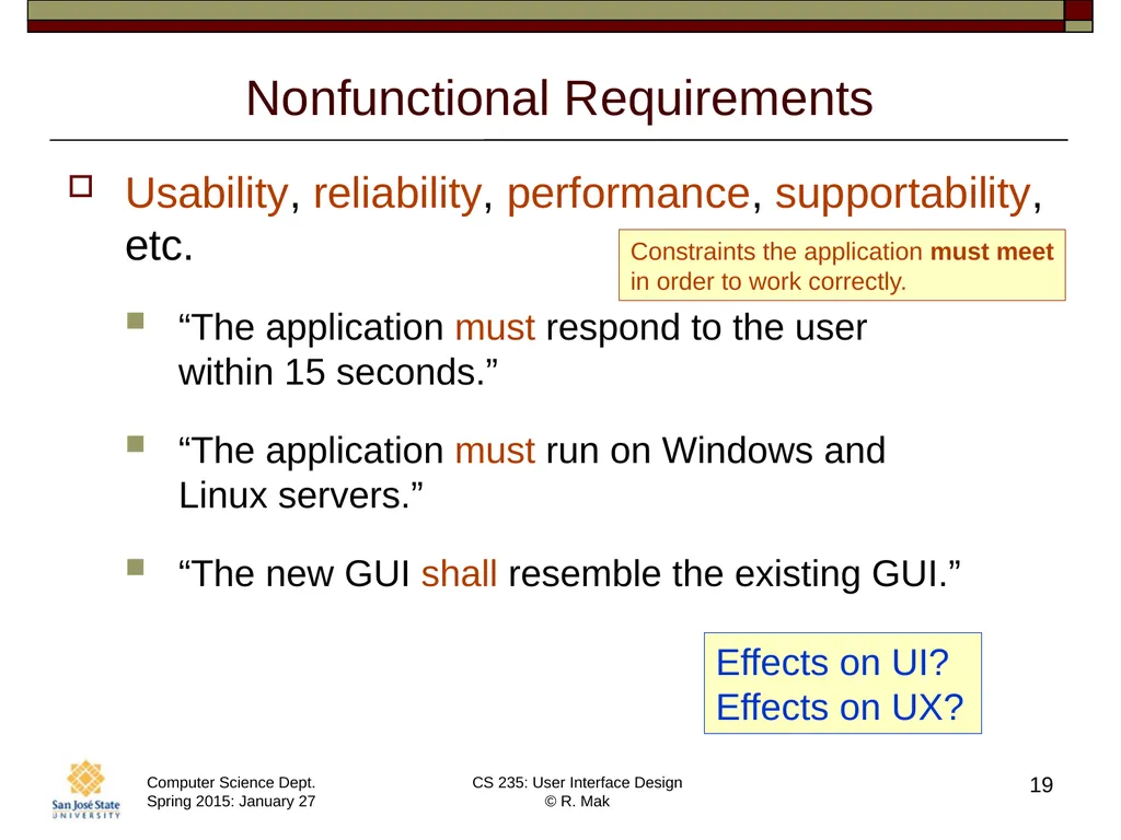 CS 235: User Interface Design August 27 Class - slide 19 of 30