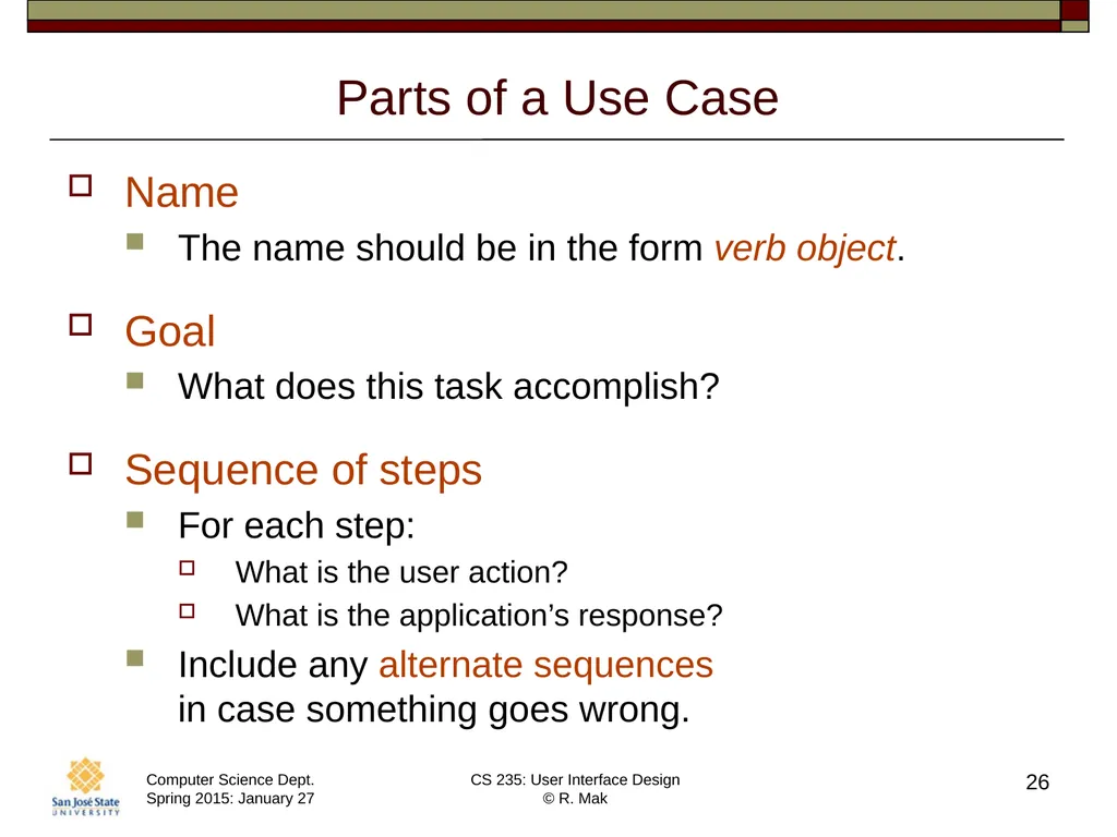 CS 235: User Interface Design August 27 Class - slide 26 of 30