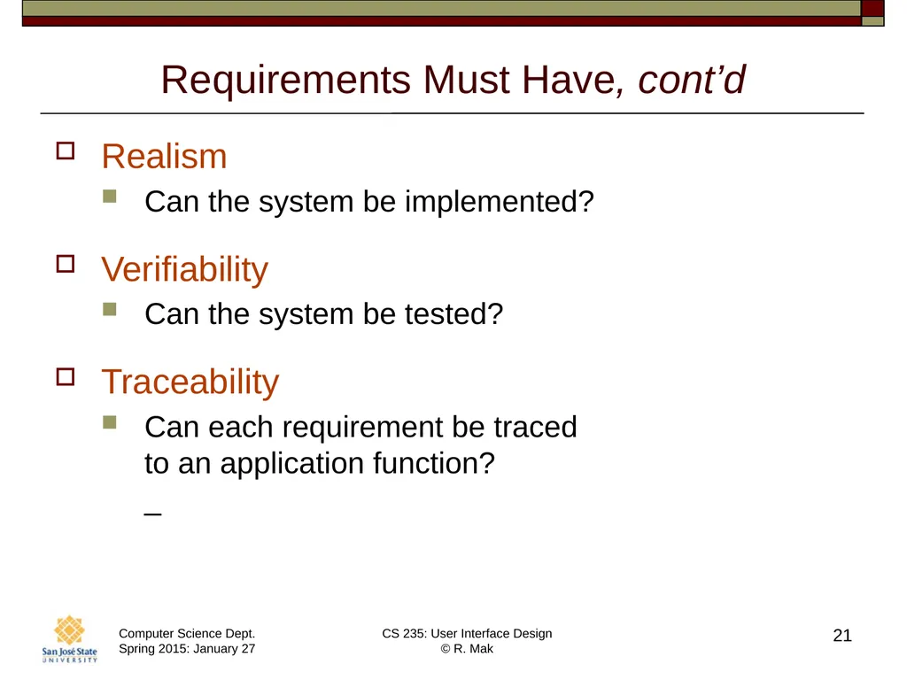 CS 235: User Interface Design August 27 Class - slide 21 of 30