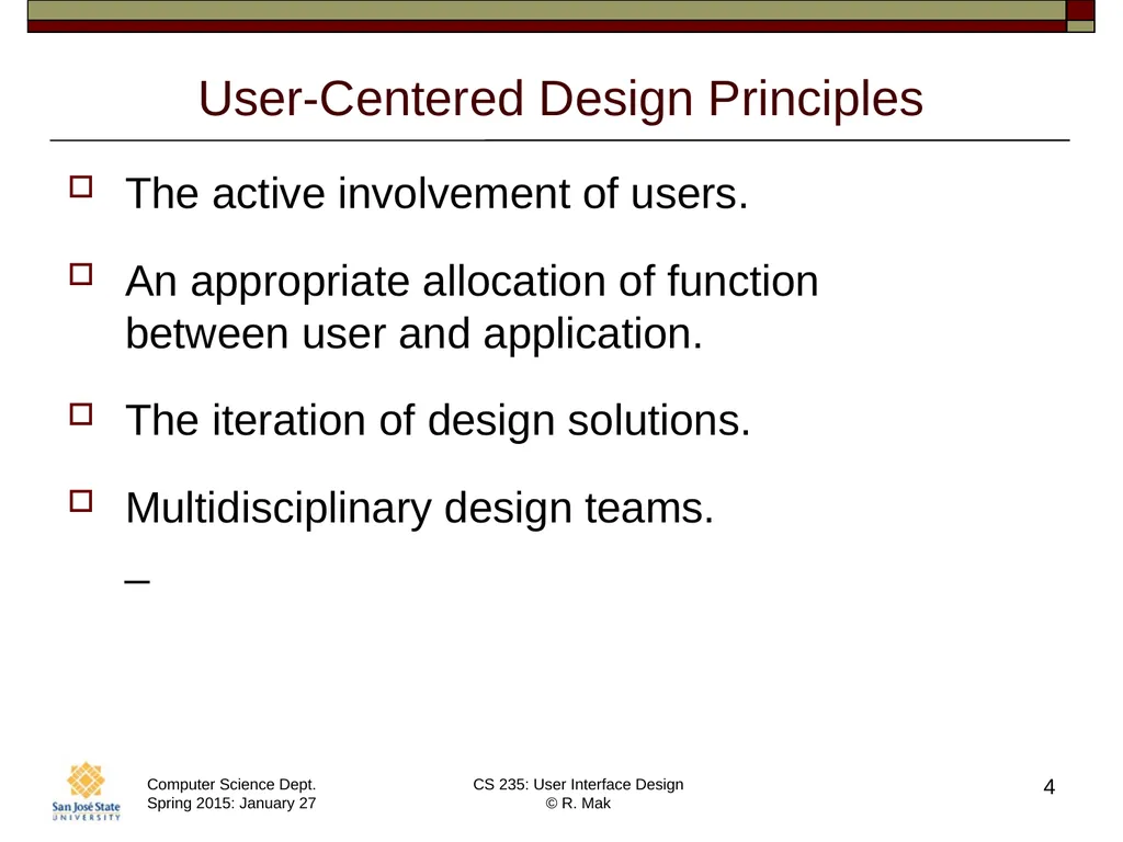 CS 235: User Interface Design August 27 Class - slide 4 of 30