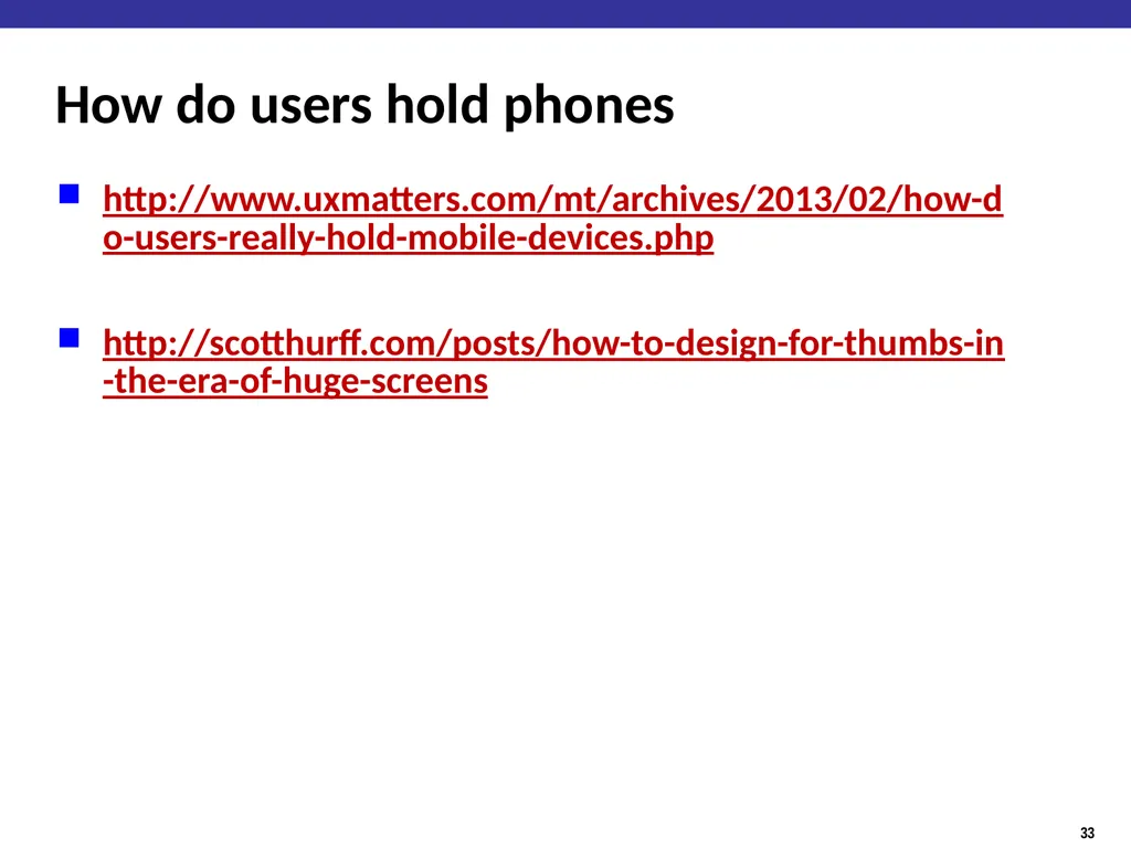 Human Factors / User Interface Design Guidelines - slide 33 of 33