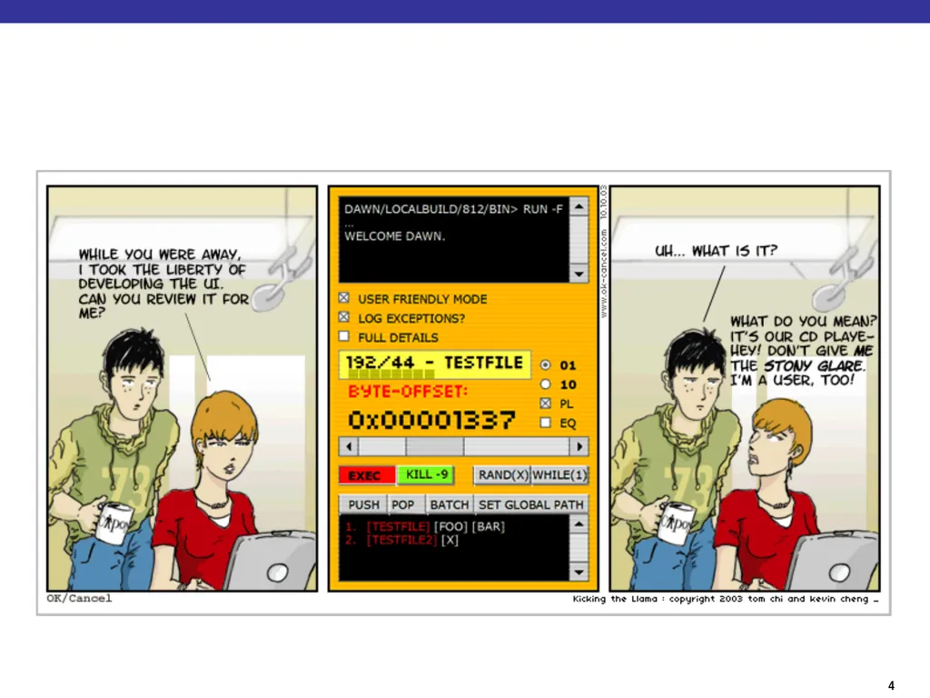 Human Factors / User Interface Design Guidelines - slide 4 of 33