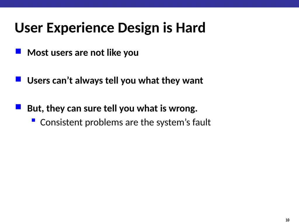 Human Factors / User Interface Design Guidelines - slide 10 of 33