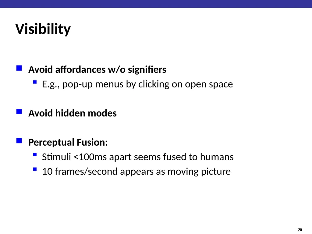 Human Factors / User Interface Design Guidelines - slide 20 of 33
