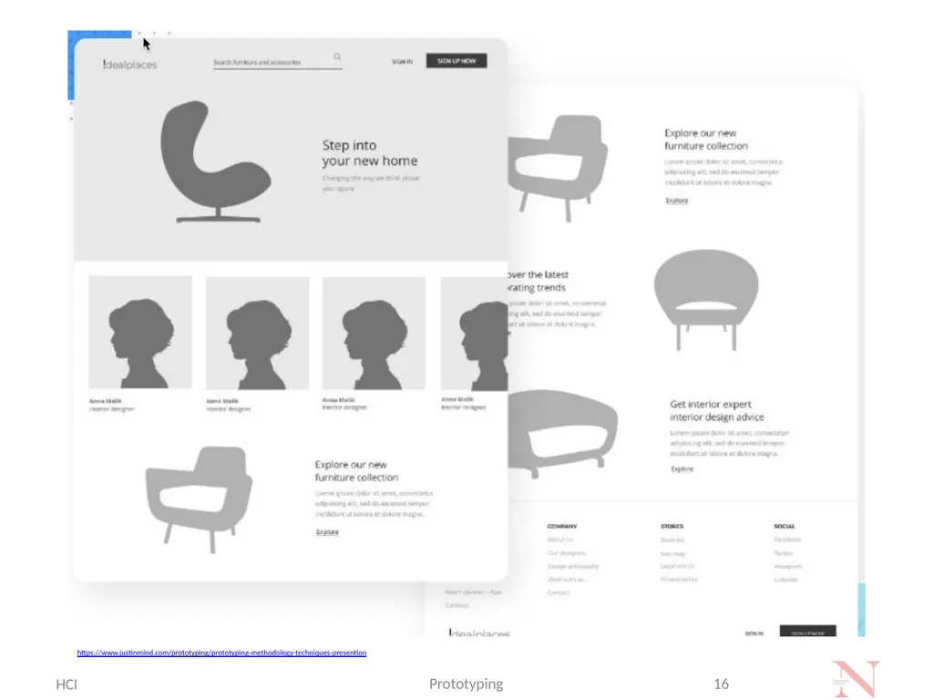 Introduction to Prototyping Methods for UI/UX - slide 16 of 24