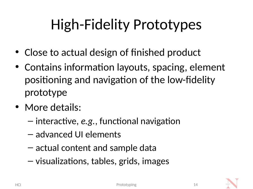 Introduction to Prototyping Methods for UI/UX - slide 14 of 24